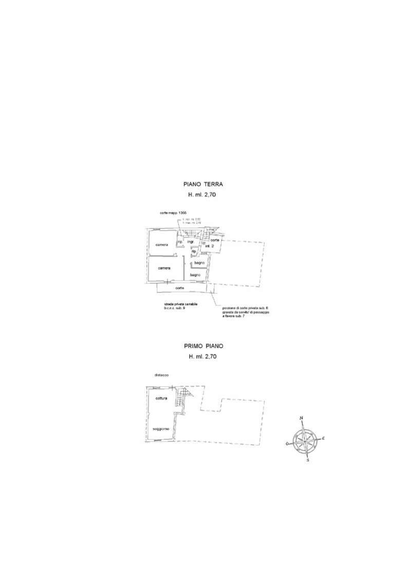 Planimetria1 - Porzione di casa via dei Caduti, 54, Leivi - planimetria 1