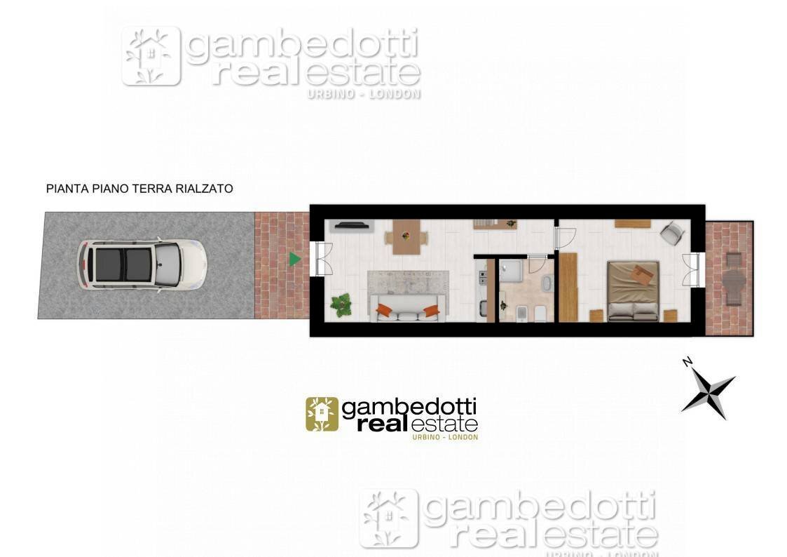 Foto 22 - Bilocale Carpegna - planimetria 1