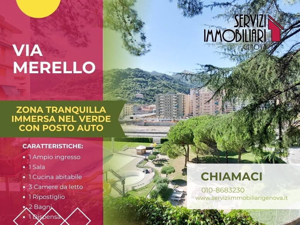 Vista - Appartamento via Rubaldo Merello, Genova - foto 1