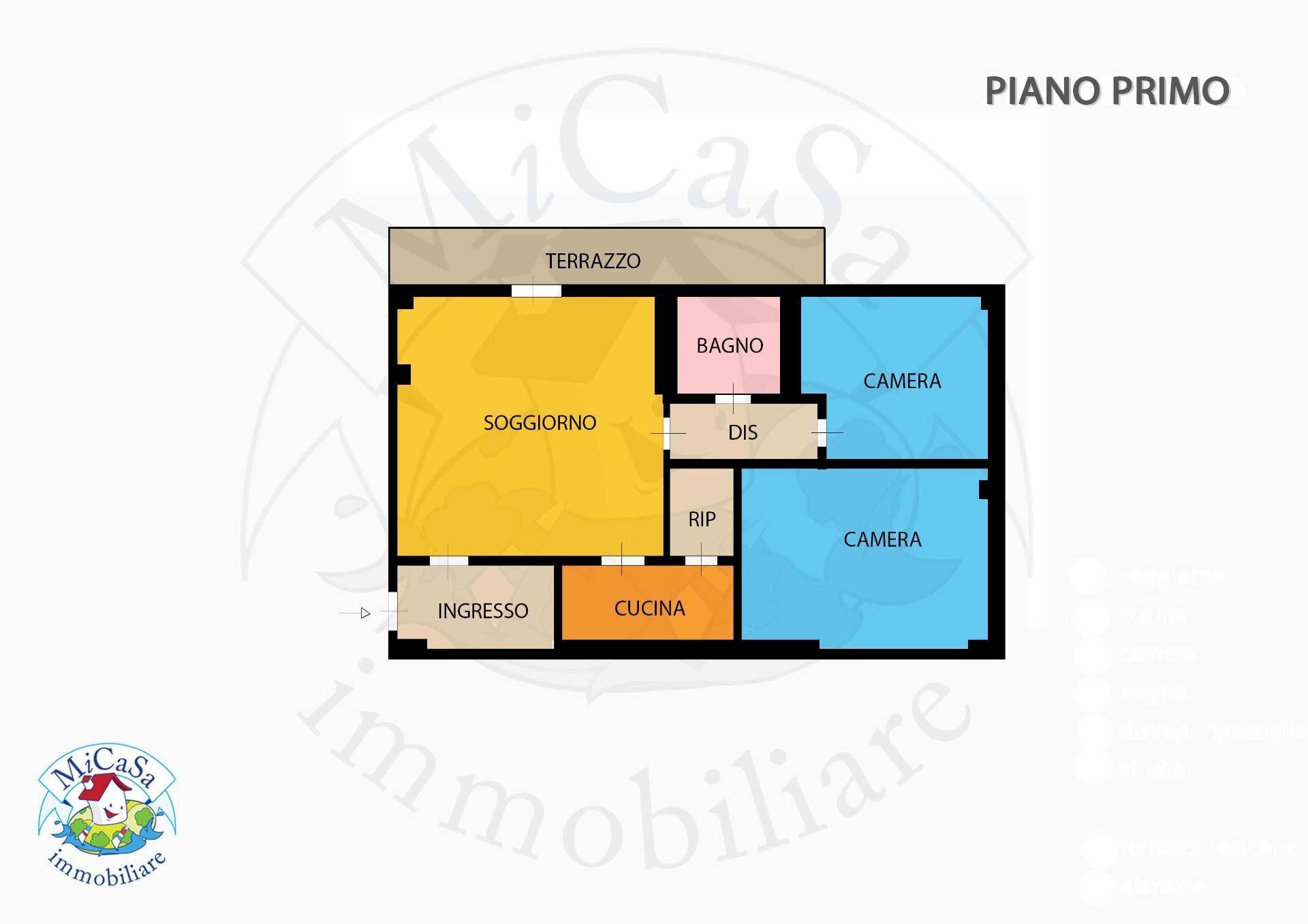 Foto 17 - Three-room apartment Via Luigi Pera
 
10, Pisa - floor plans 1
