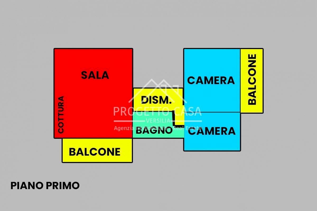 Foto 30 - Trilocale VIA ZENDRINI, Viareggio - planimetria 1