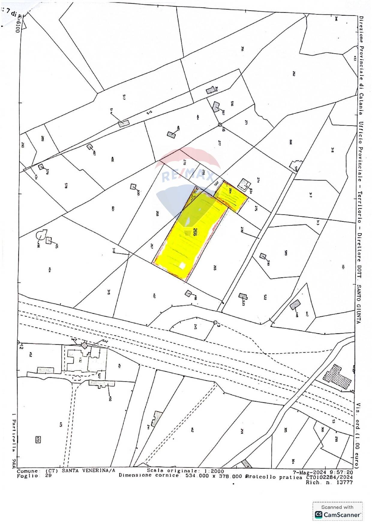 Pianta 2D - Terreno agricolo via Palombaro
 
179, Santa Venerina - planimetria 1