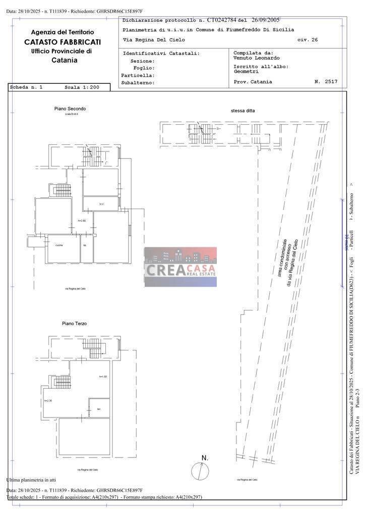 Foto 45 - Appartamento Via regina del Cielo, Fiumefreddo di Sicilia - planimetria 1