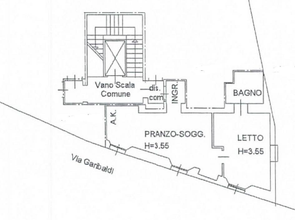 Foto 17 - Two-room apartment Via Garibaldi, Ferrara - floor plans 1