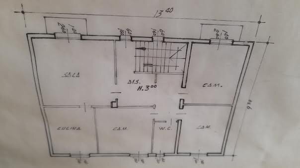 Quadrilocale via Enrico Toti, Peschiera Borromeo - planimetria 1