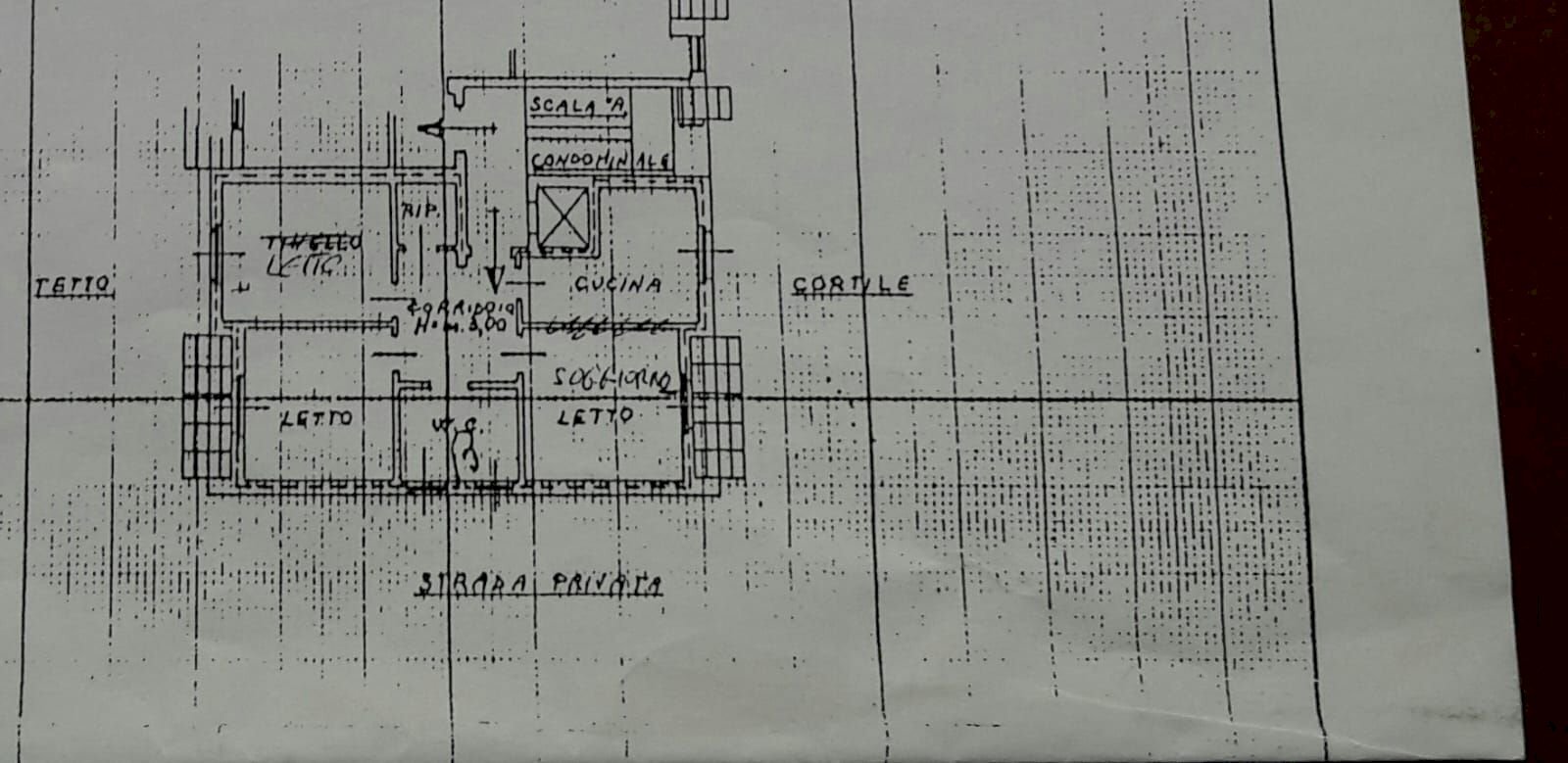 Trilocale Tortona - planimetria 1
