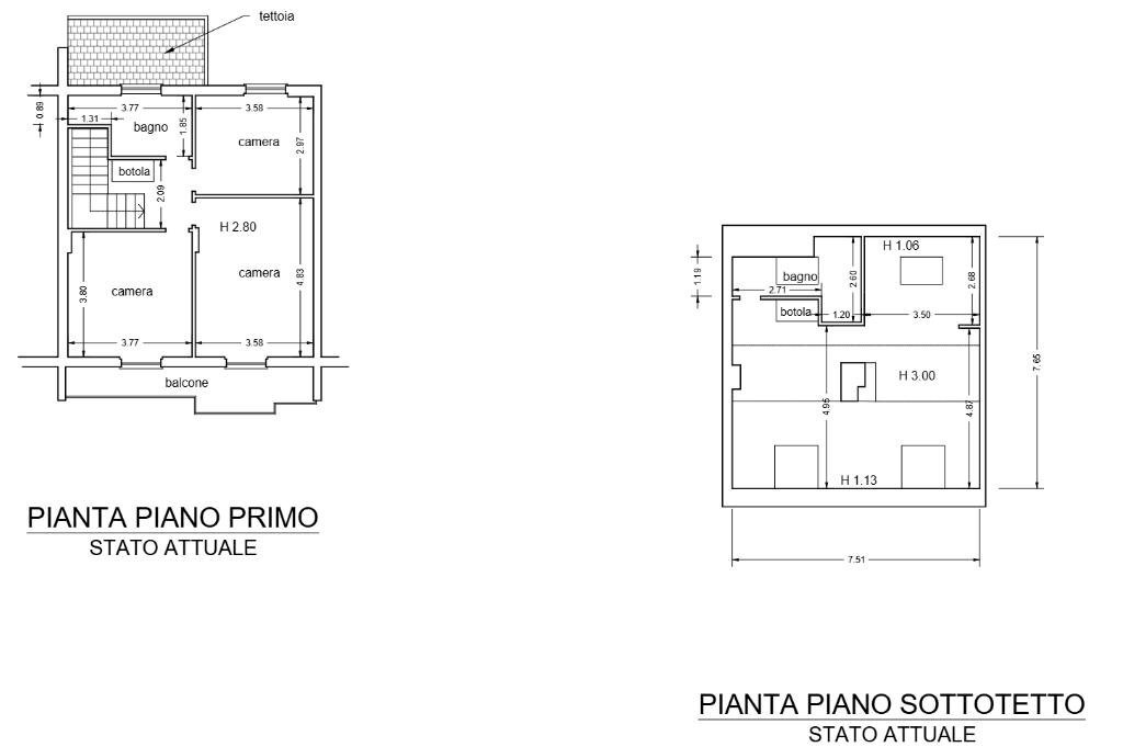 Terraced Villa Via Miramare, Leivi - floor plans 1