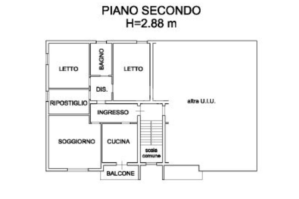 Quadrilocale viale di vittorio, San Prospero - planimetria 1