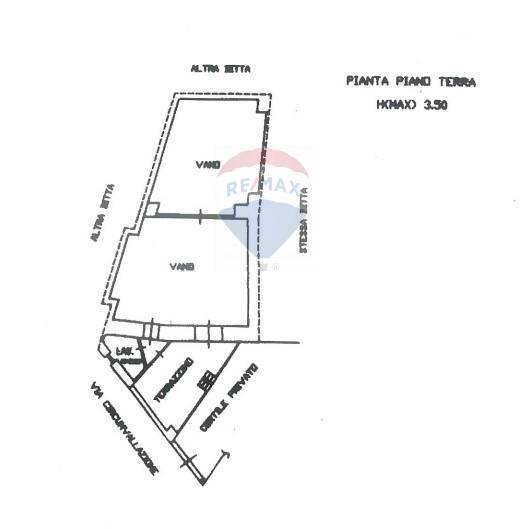Pianta 2D - Casa semi indipendente via Circunvallazione
 
38, Paterno - planimetria 1