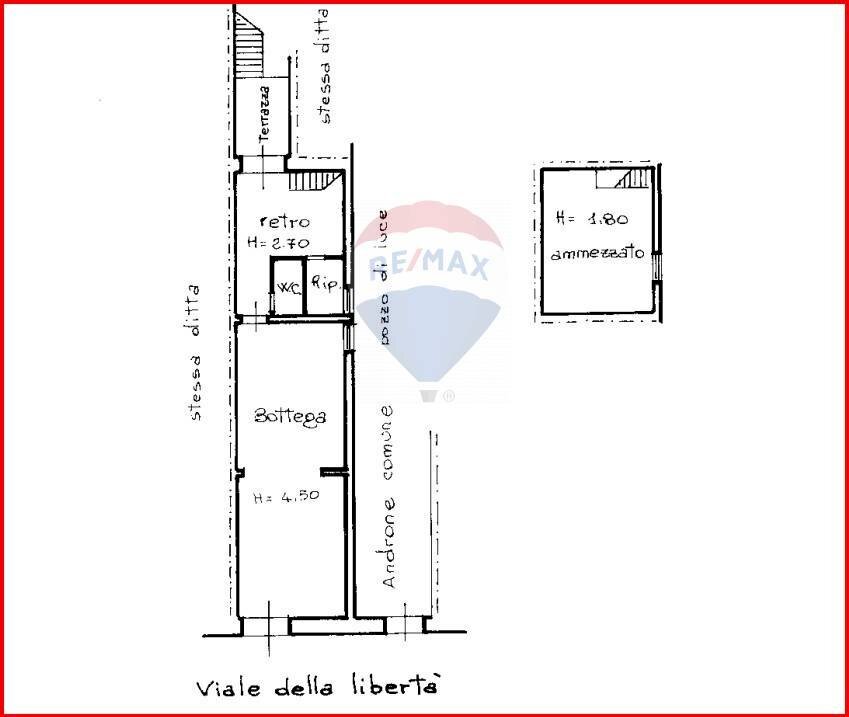 Pianta 2D - Negozio VIALE DELLA LIBERTA'
 
124, Catania - foto 2
