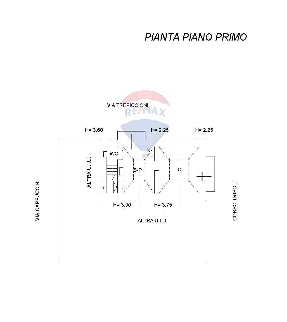 Pianta 2D - Two-room apartment Via Trepiccioni
 
57, Vieste - floor plans 1