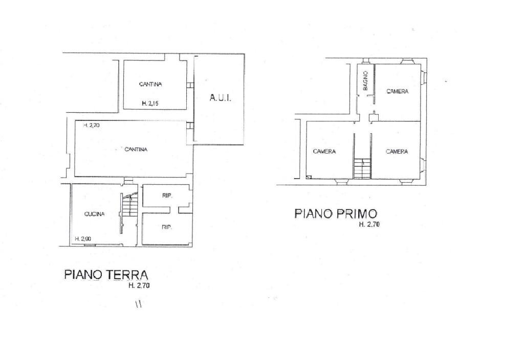 Rustico Via Fogliano, Roncofreddo - planimetria 1