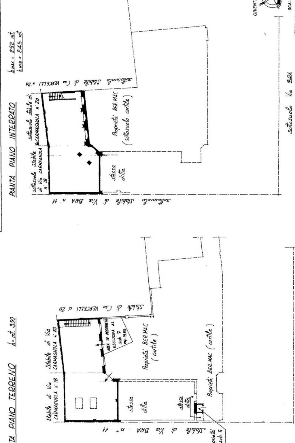 Shop corso Vercelli, 22, Torino - floor plans 1