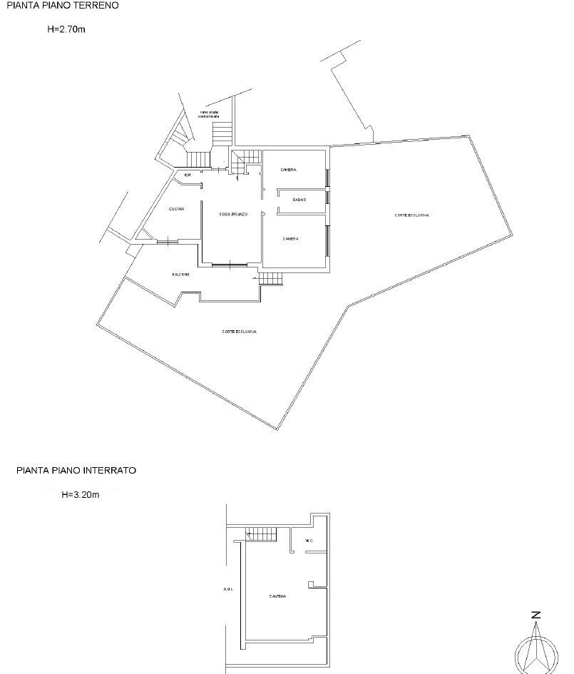 Quadrilocale via Valerico Laccetti, 24, Roma - planimetria 1