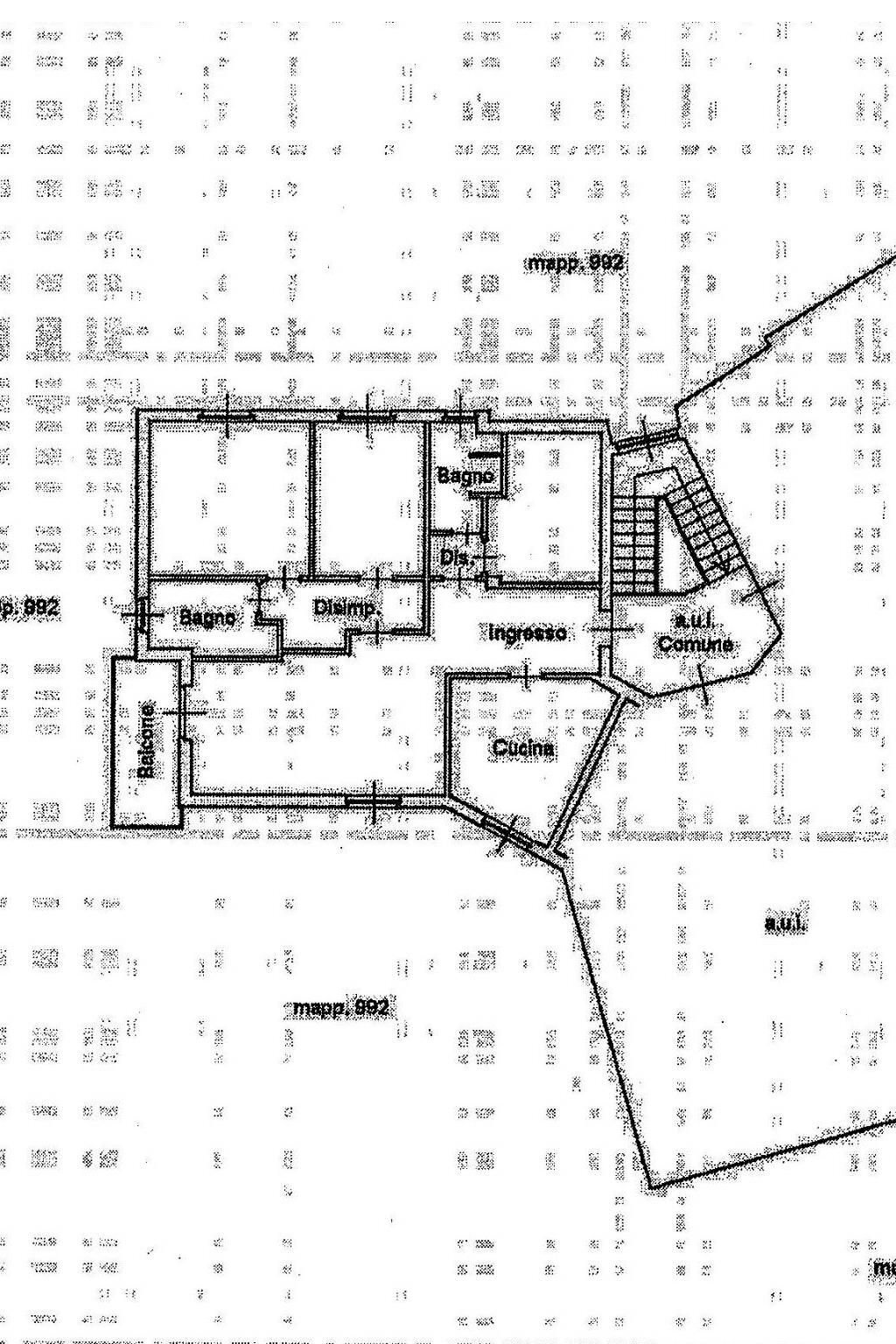 Quadrilocale via Giosuè Carducci, Verdellino - planimetria 1