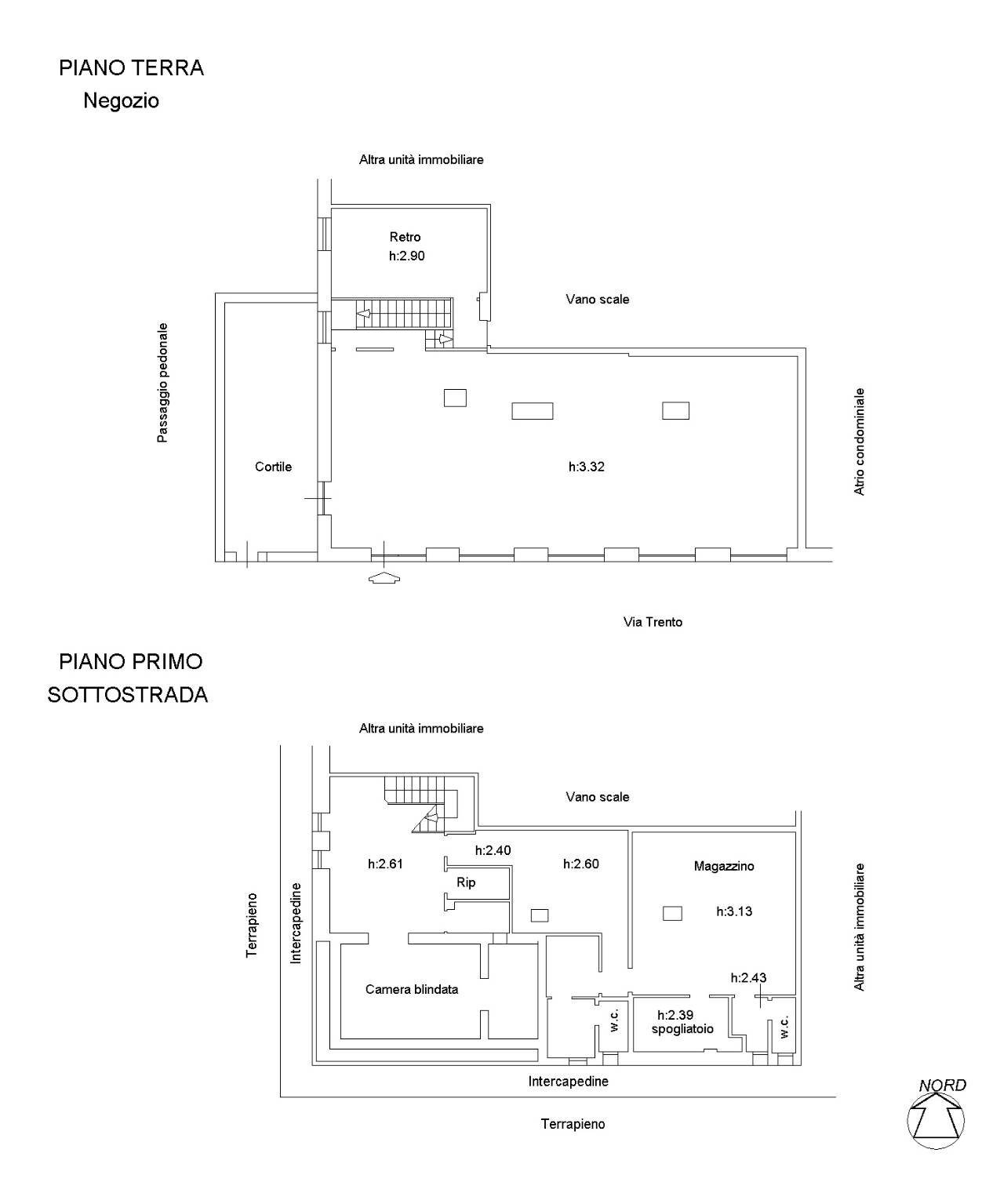 Negozio via Trento, 26r, Genova - planimetria 1