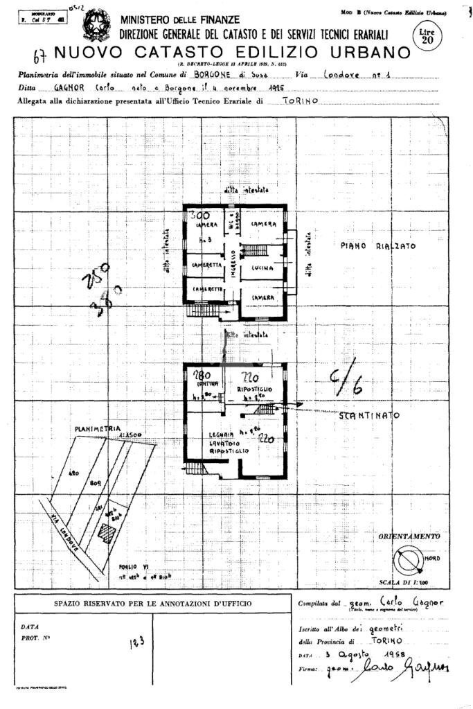 Villa Via Condove, Borgone Susa - planimetria 1