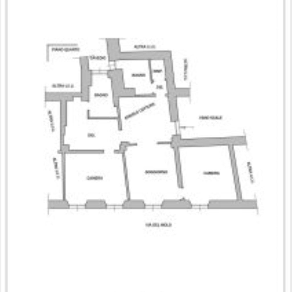 Bilocale Via del Molo, Genova - planimetria 1