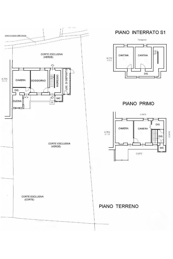 Semi-detached house Via Guglielmo Marconi, Bussoleno - floor plans 1