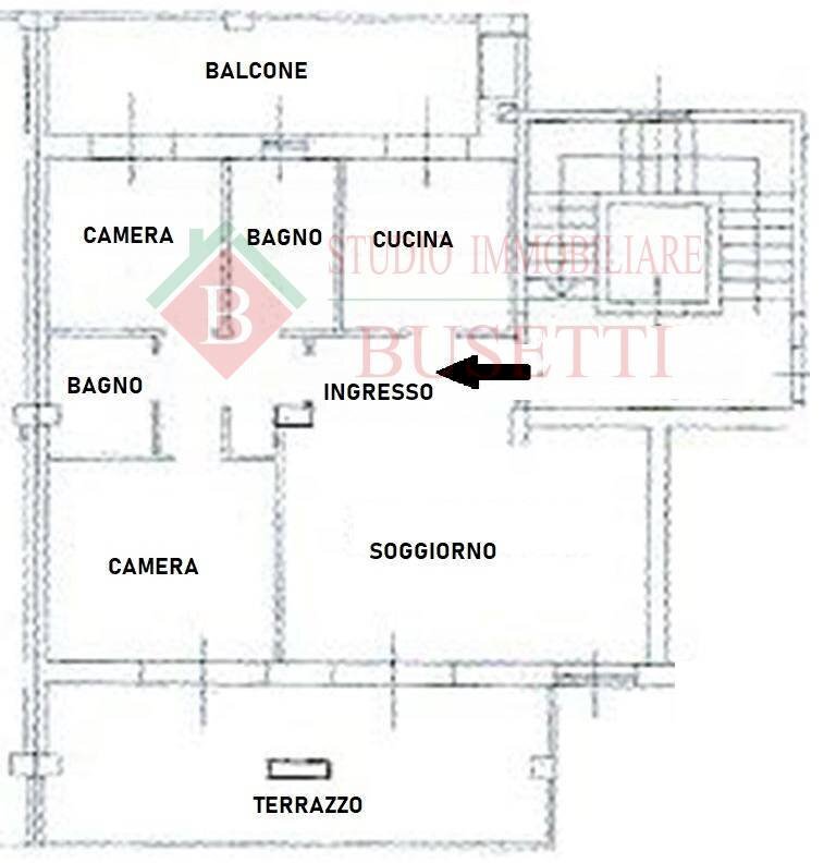 Foto 57 - Trilocale via Giolitti
 
26, Legnano - planimetria 1