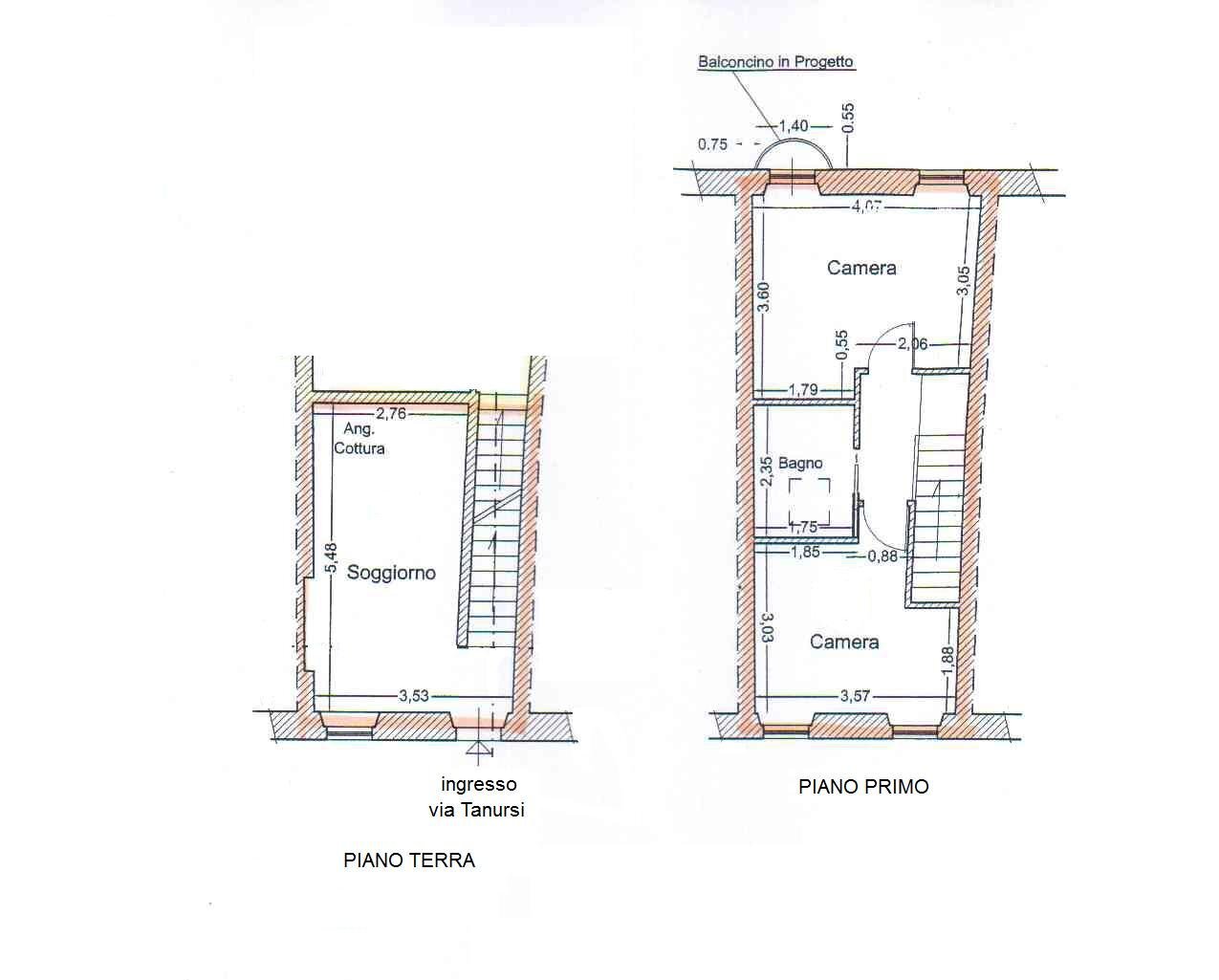 pianta - Three-room apartment Via Tanursi
 
8, Ripatransone - floor plans 1