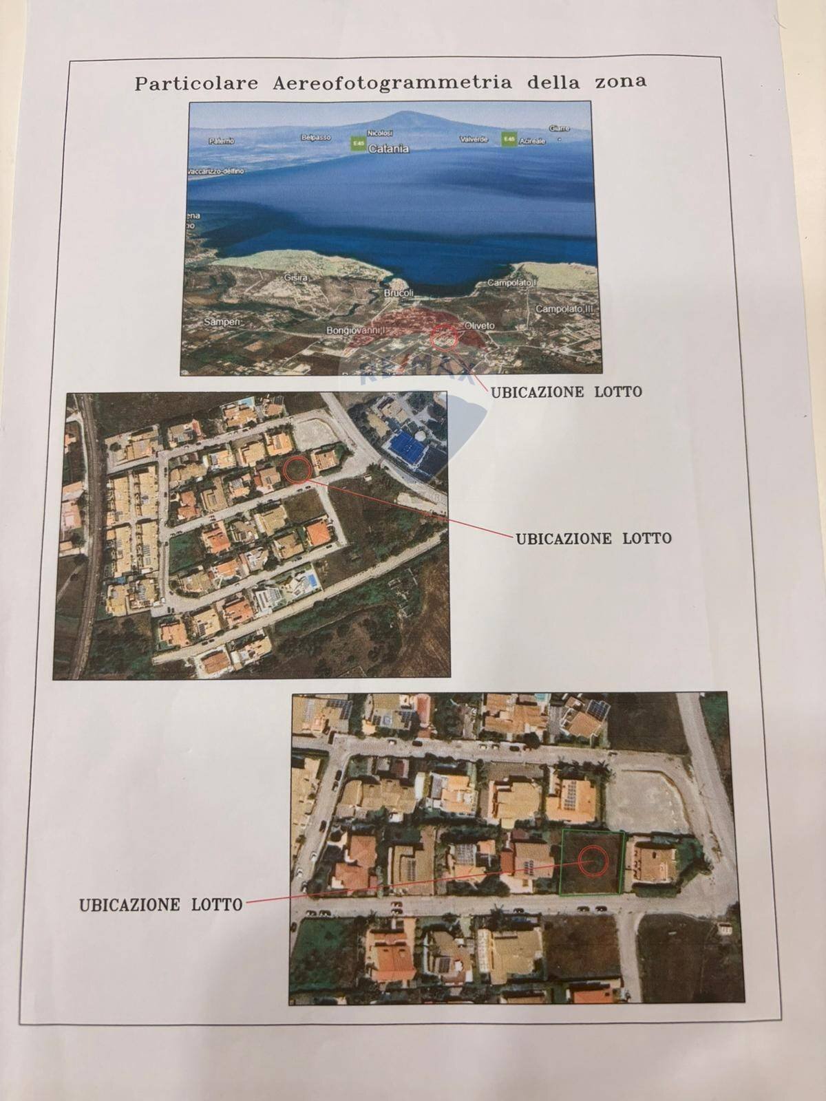 Posizione della mappa - Terreno edificabile C.DA OLIVETO, Augusta - planimetria 1