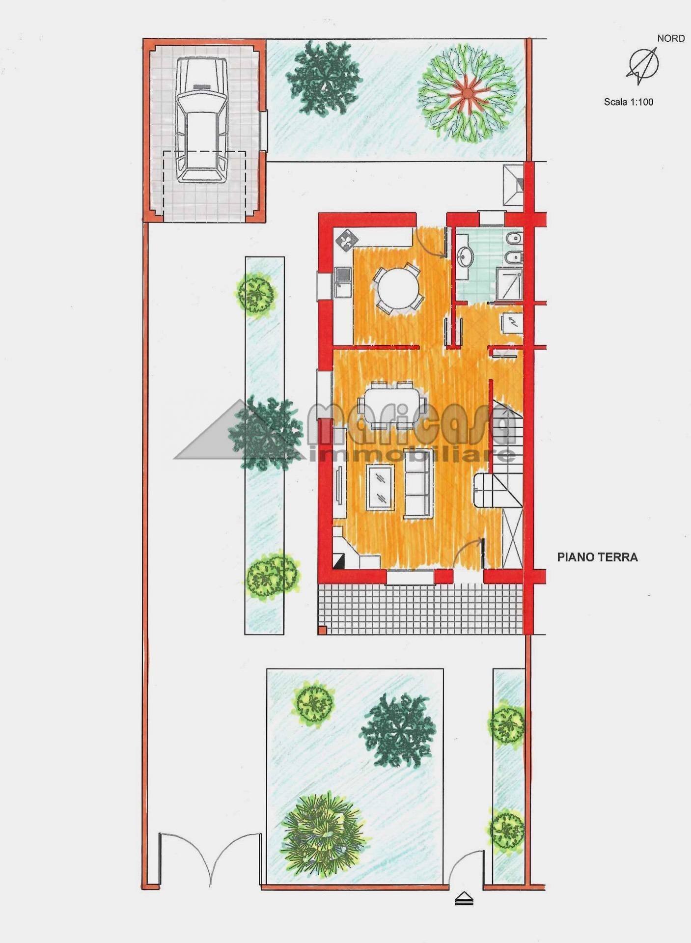 Foto 26 - Villa a Schiera via Madonna Boschi, Vigarano Mainarda - planimetria 1