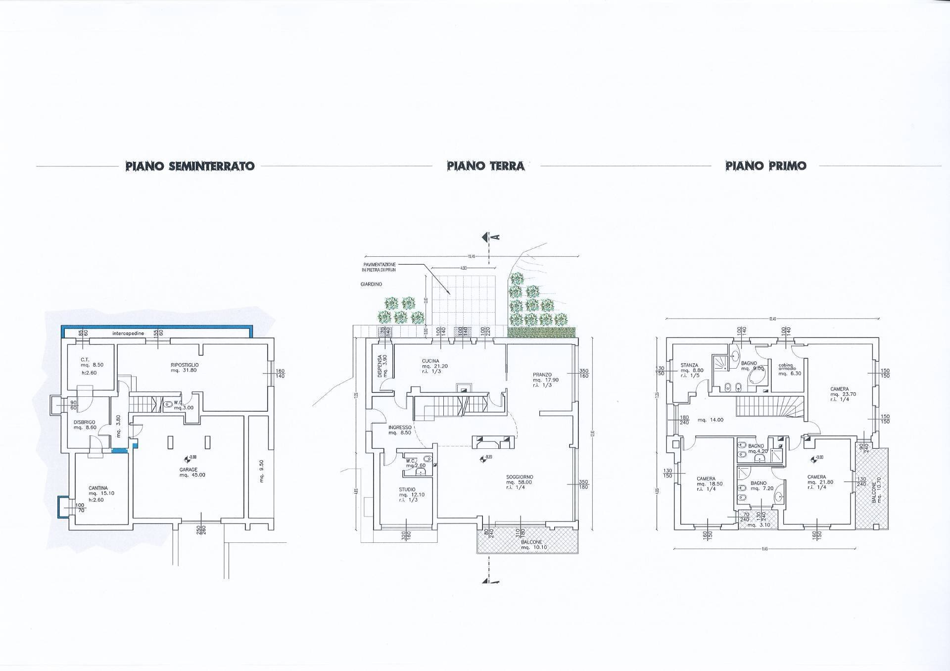 Foto 54 - Villa P. Farinati
 
4, Garda - planimetria 1