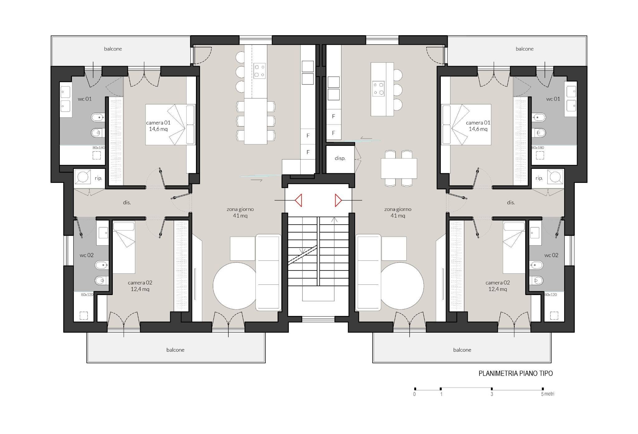 Quadrilocale via Roncata, 32, frazione Madonna dell'Olmo, Cuneo - planimetria 1
