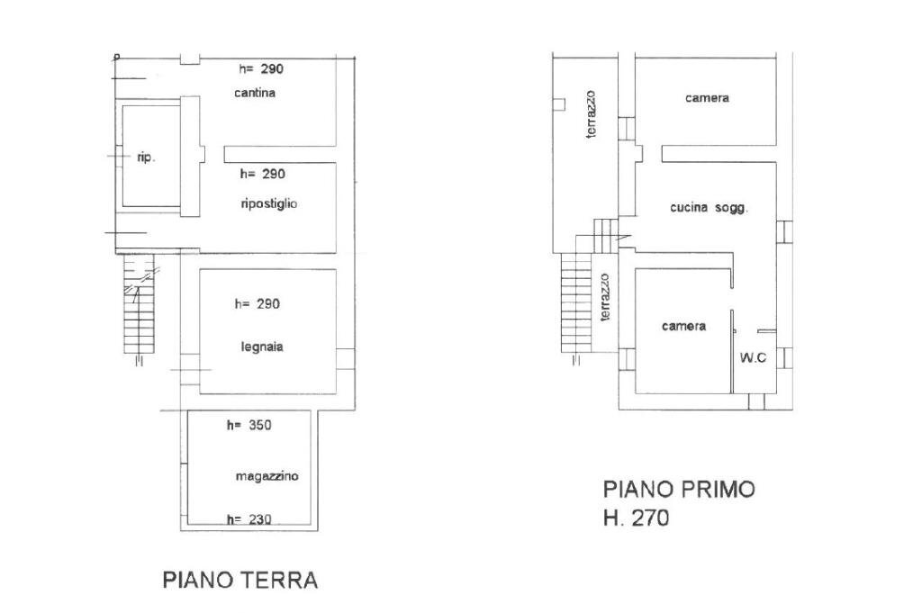 Casa semi indipendente Via capanne, Tavoleto - planimetria 1
