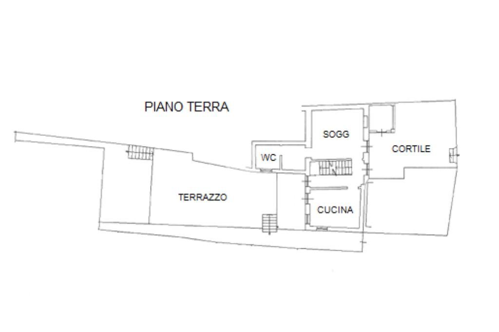 Semi-detached house Via Roma, Azeglio - floor plans 1