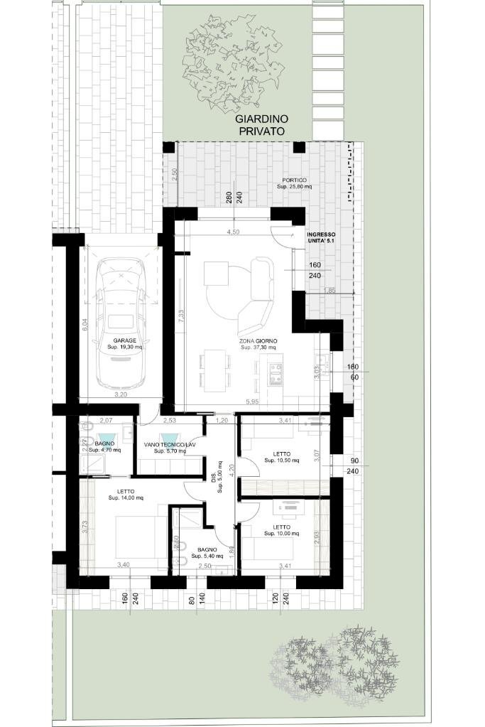 Porzione di casa Via Ungaretti, Traversetolo - planimetria 1