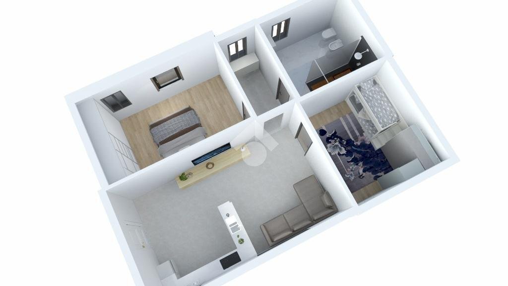 Trilocale Via Martiri d'Ungheria, Binasco - planimetria 1