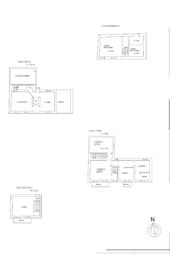 Semi-detached house Via Pastrone, Castell'Alfero - floor plans 1