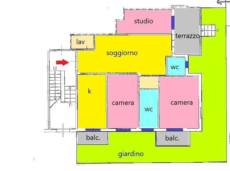 Foto 34 - Quadrilocale PIER DELLA FRANCESCA, Porto San Giorgio - planimetria 1