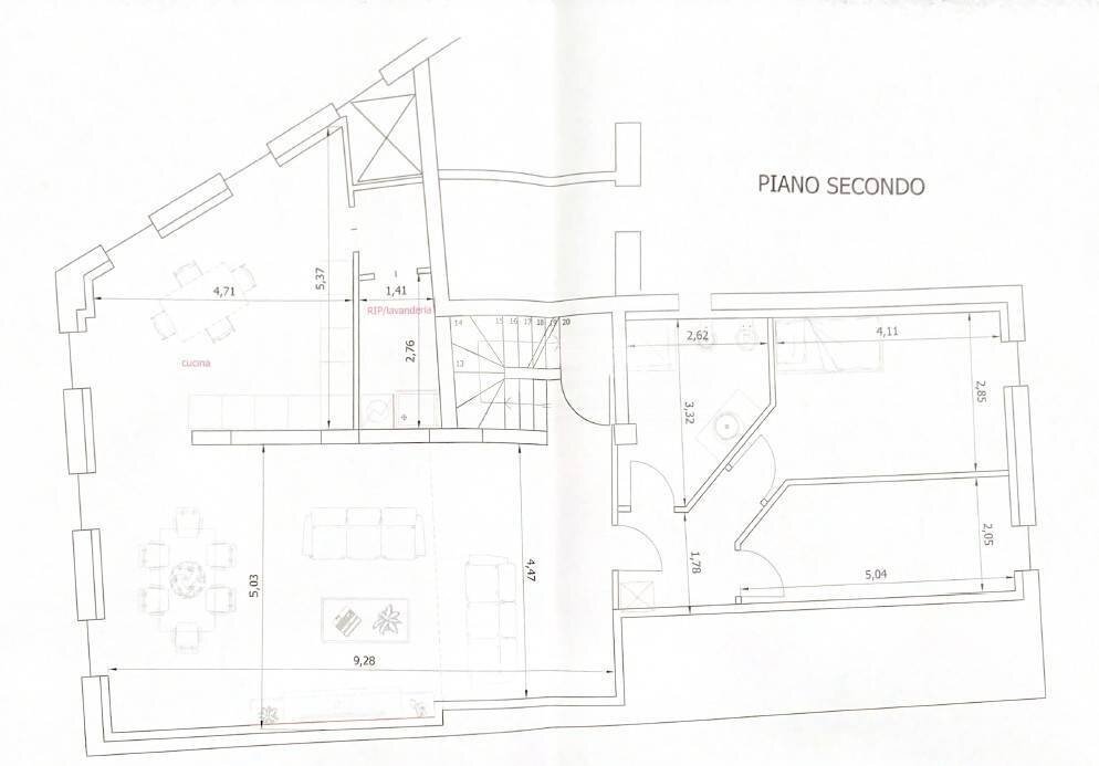 Foto 10 - Independent house Via San Pietro
 
1, Persico Dosimo - floor plans 1