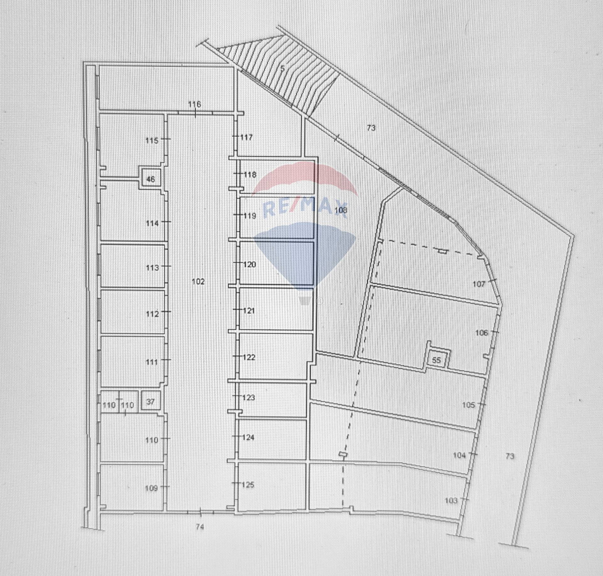 Pianta 2D - Magazzino via alcide de gasperi, Villabate - planimetria 1