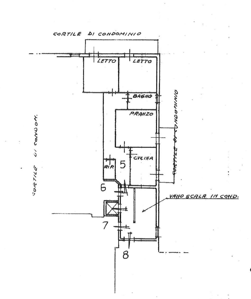 Foto 31 - Appartamento Via Grotta Santa, Siracusa - planimetria 1