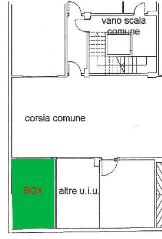 Box via Massimo d'Azeglio, 14, Cuneo (zona Centro) - planimetria 1