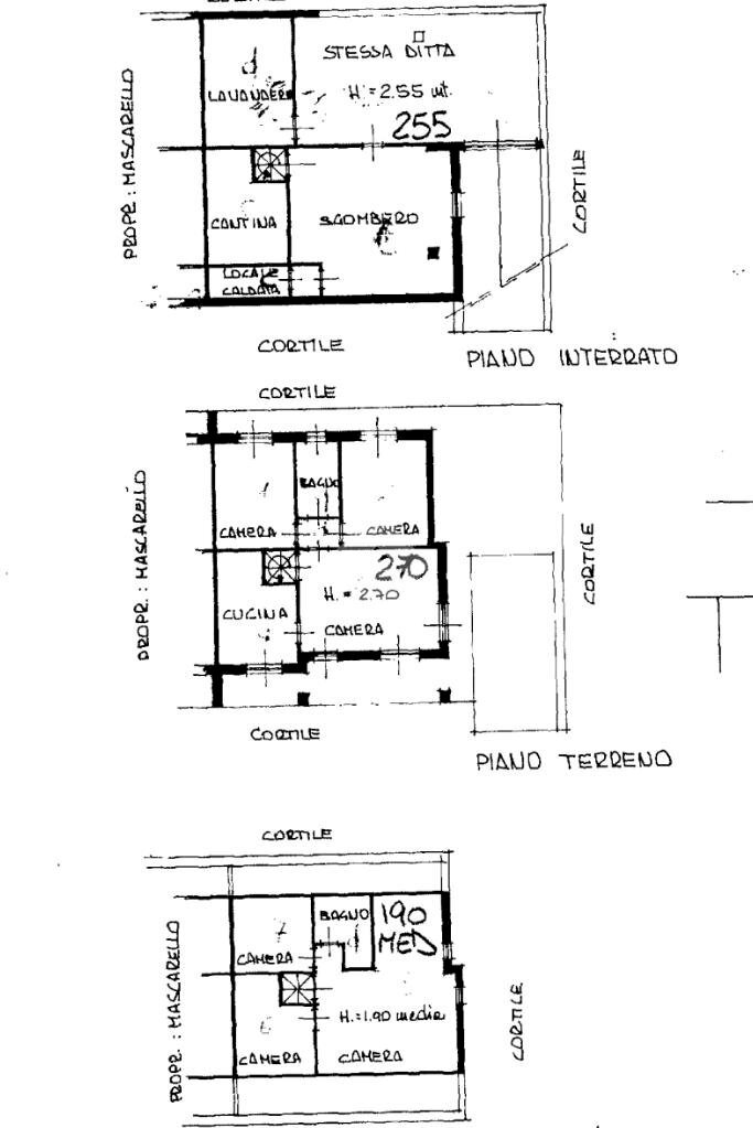 Portion of a house Via dei salici, None - floor plans 1