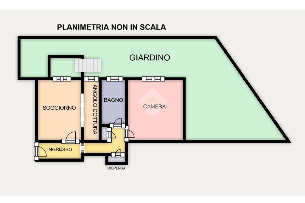 Appartamento Via Pasquale Berghini, Genova (zona San Fruttuoso) - planimetria 1