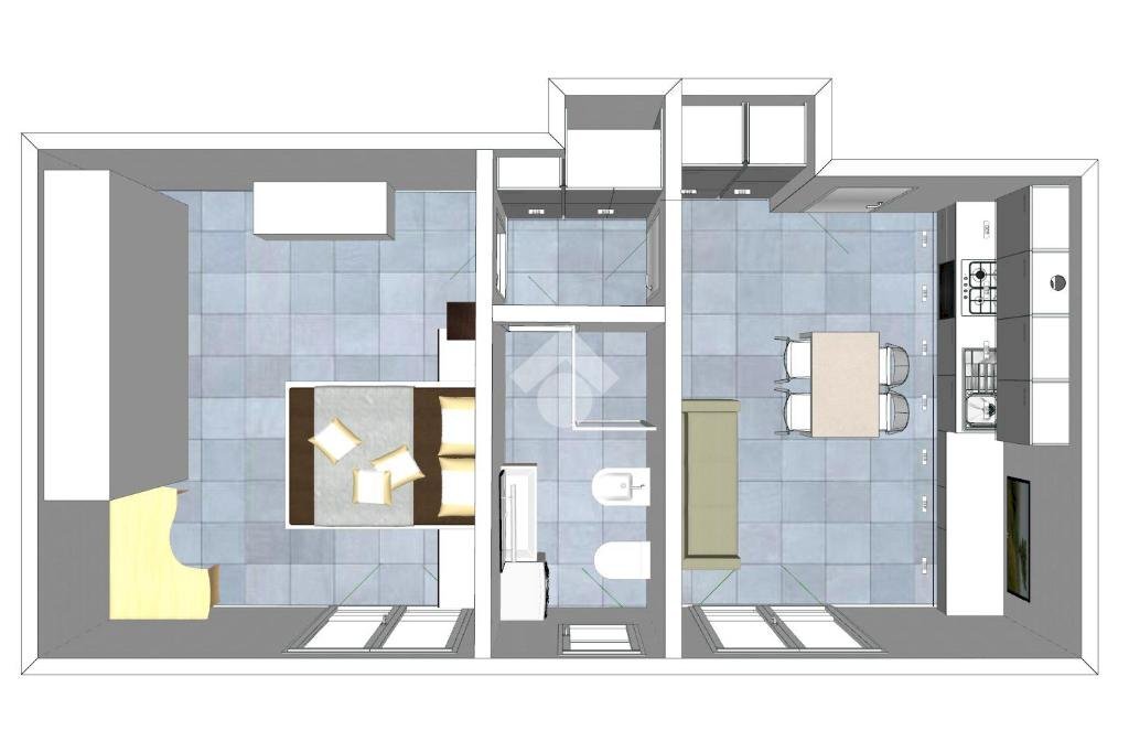 Two-room apartment Via Giuseppe Verdi, Senago - floor plans 1
