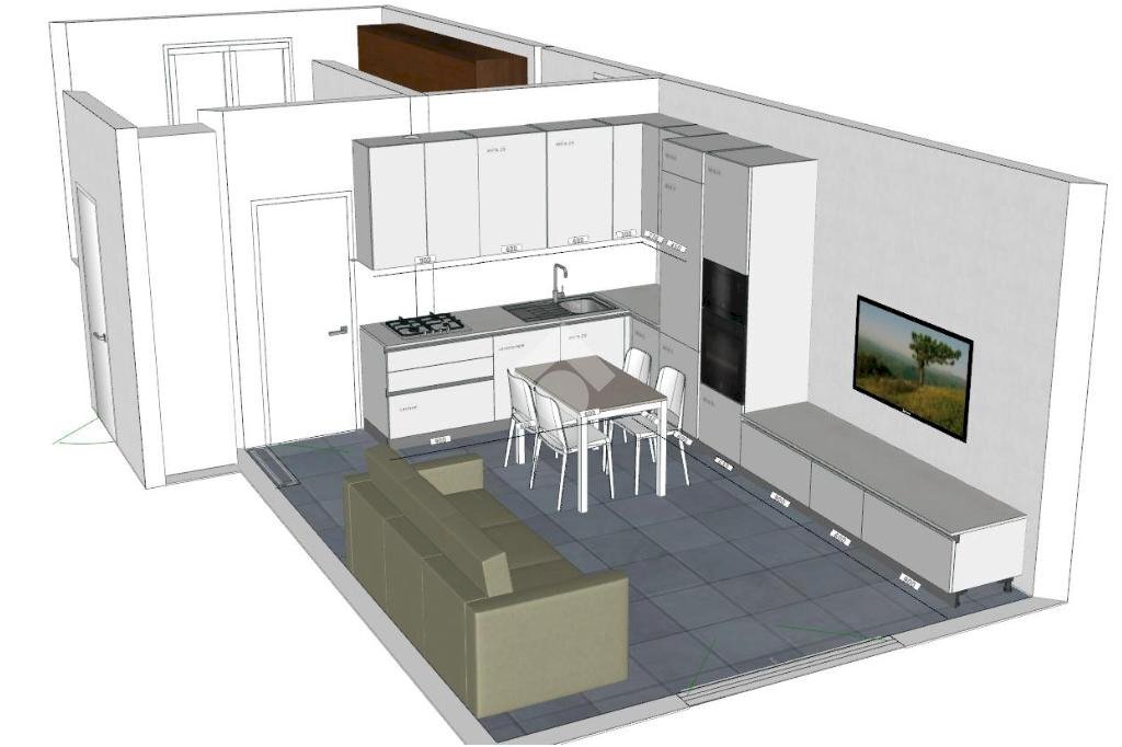Two-room apartment Via Giuseppe Verdi, Senago - floor plans 1