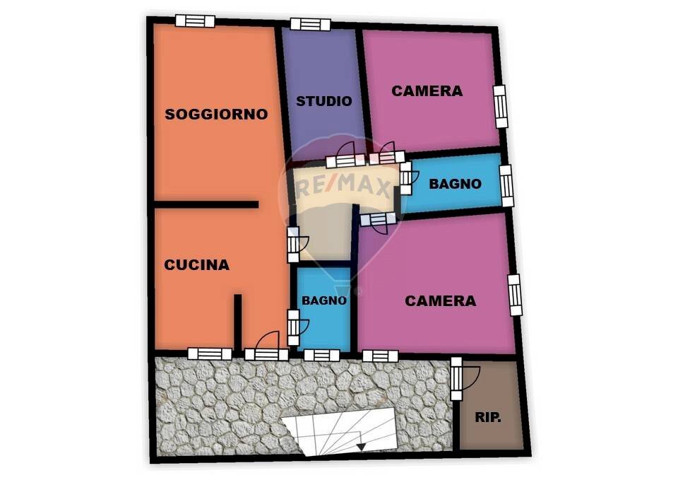 Pianta 2D - Quadrilocale via Pietro Verri
 
67, Biassono - planimetria 1