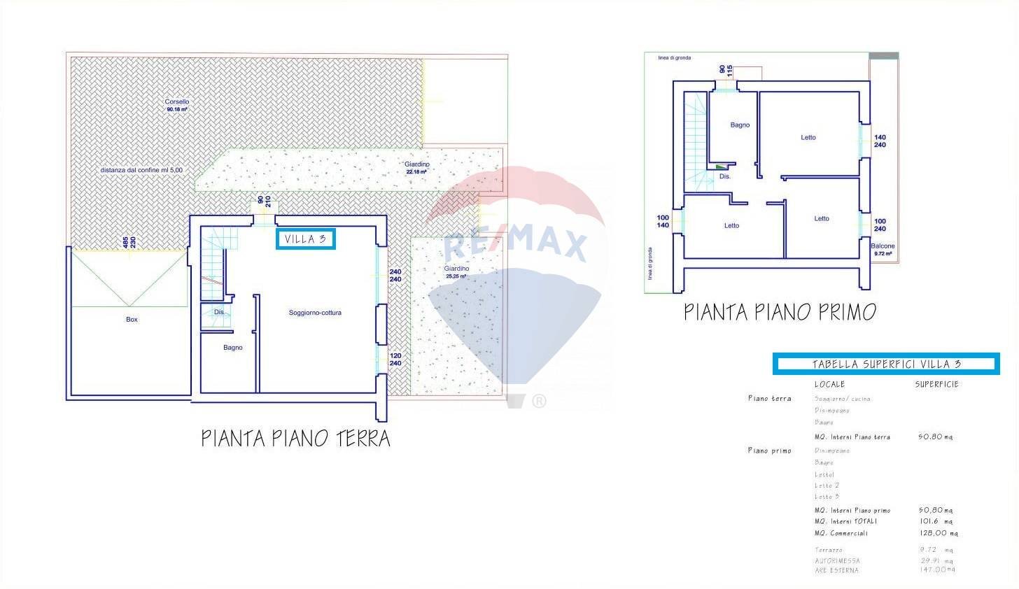 Pianta 2D - Quadrilocale Azzano San Paolo - planimetria 1