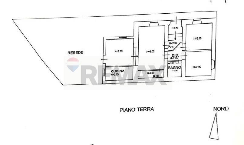 Pianta 2D - Appartamento Gallicano - planimetria 1