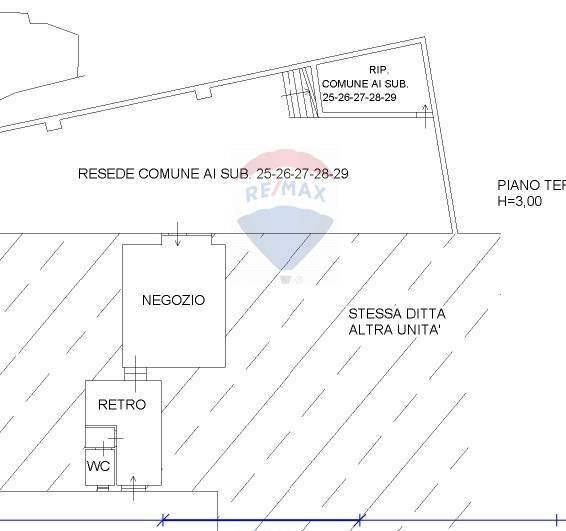 Pianta 2D - Locale Commerciale Viale Roma
 
9, Bagni di Lucca - planimetria 1