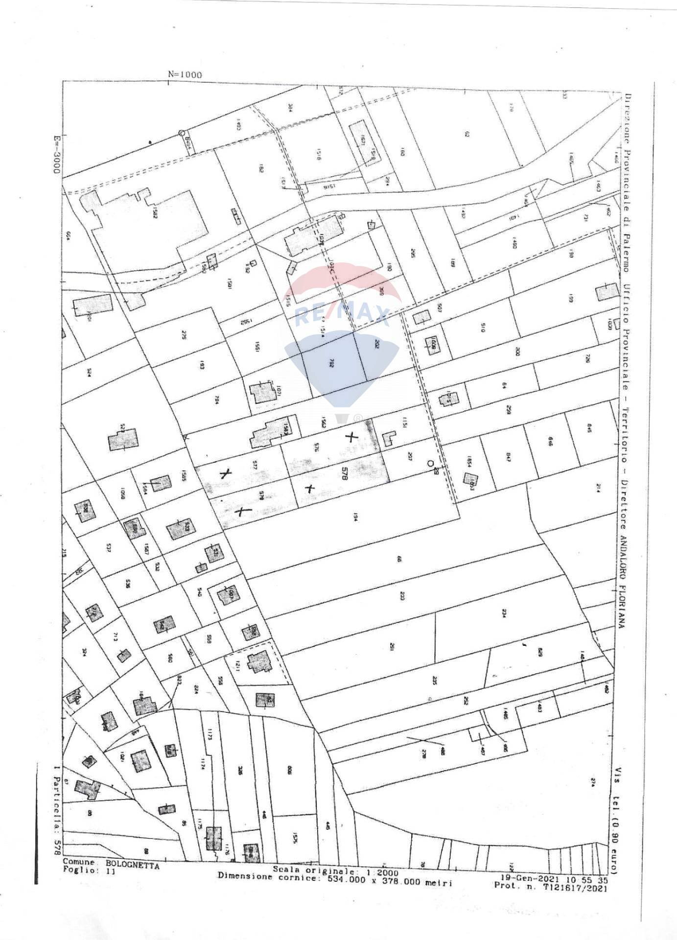 Pianta 2D - Building land ss121 km240, Misilmeri - floor plans 1