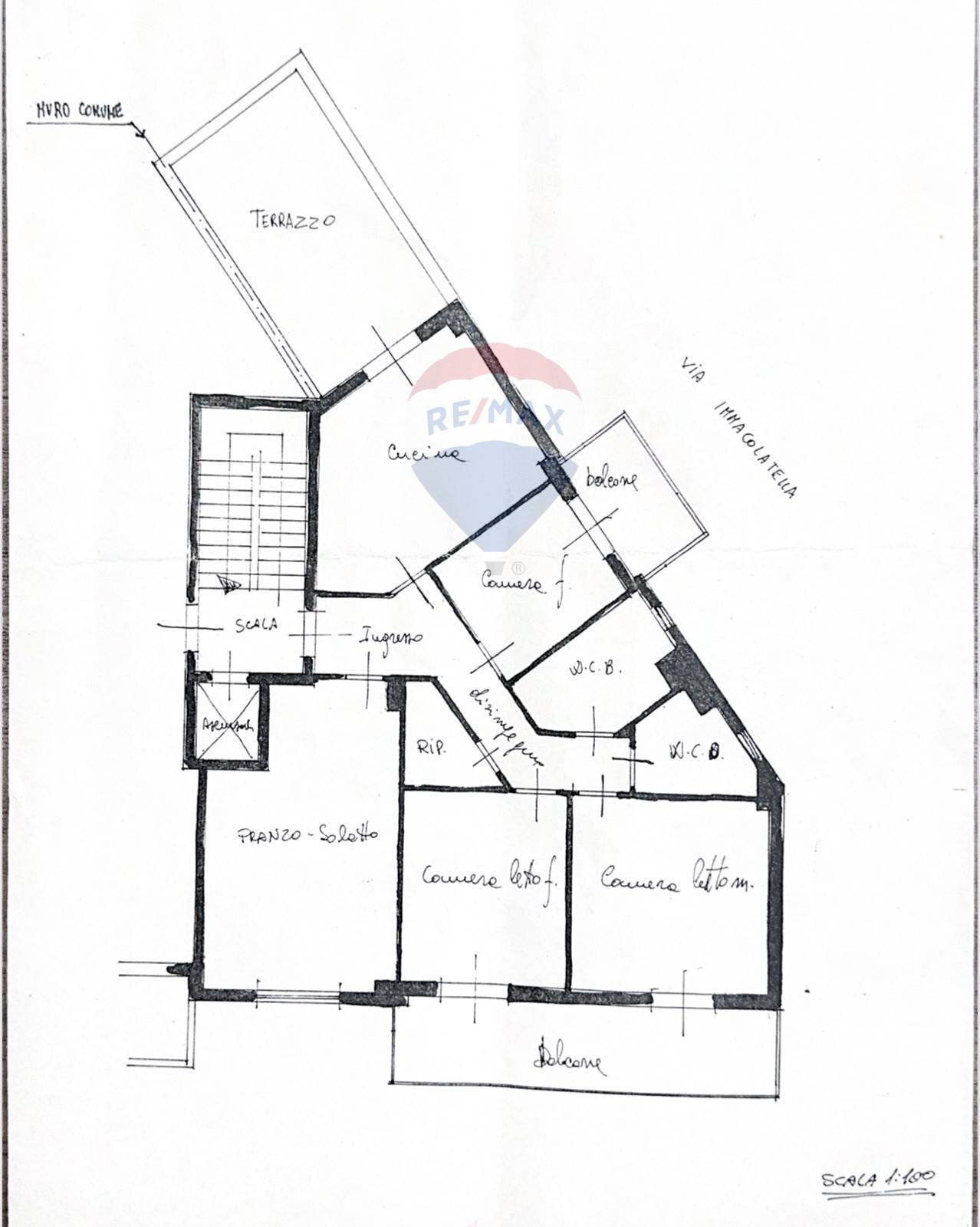 Pianta 2D - Appartamento via sperone
 
6, Palermo - planimetria 1