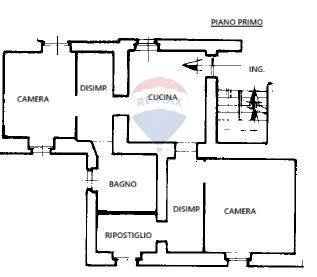 Pianta 2D - Semi-detached house VIA SAN ROCCO
 
42, Fagnano Olona - floor plans 1